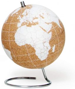 bola del mundo de corcho