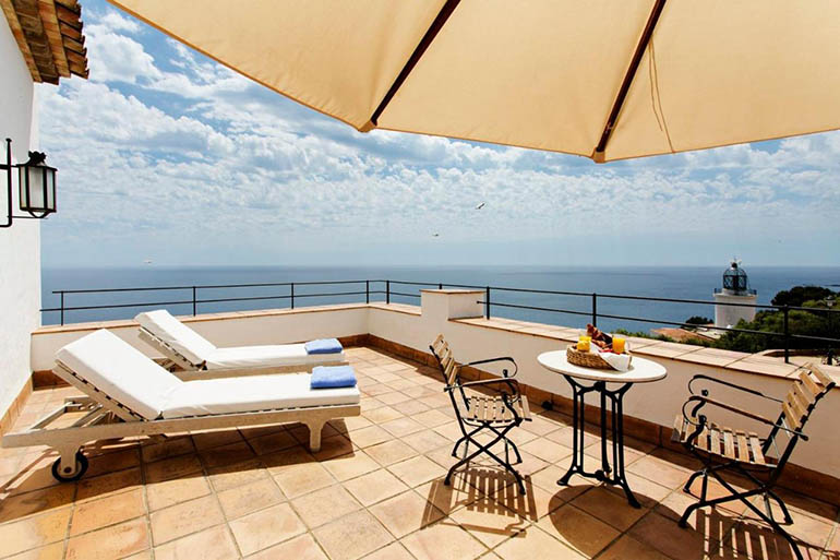 hoteles con vistas al mar en la Costa Brava