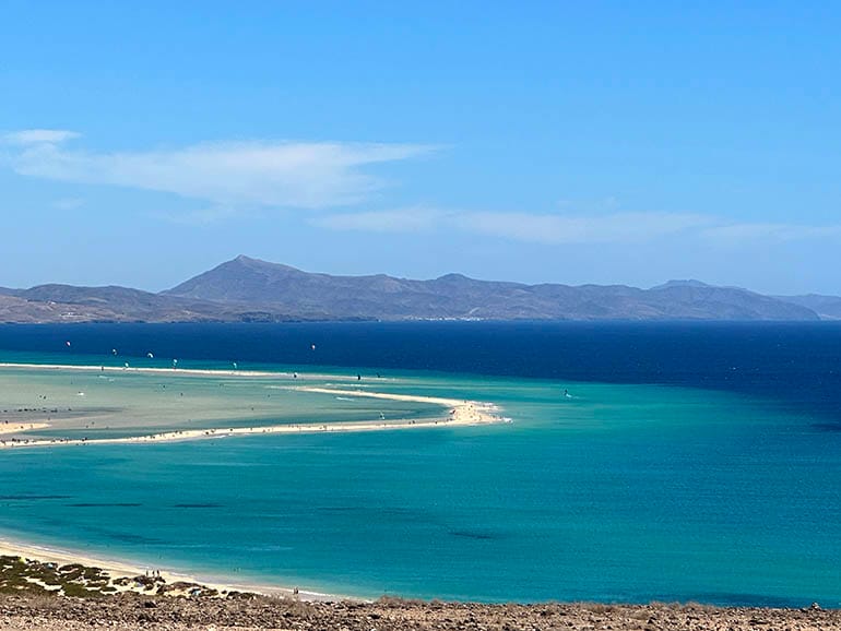 Playa de Sotavento en Fuerteventura Playa de Sotavento en Fuerteventura