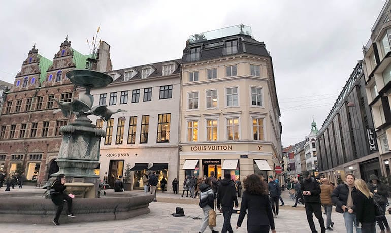 calle Stroget Copenhague calle Stroget Copenhague