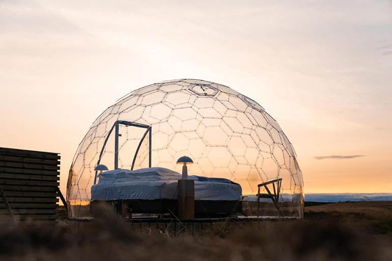 hotel burbuja en Islandia