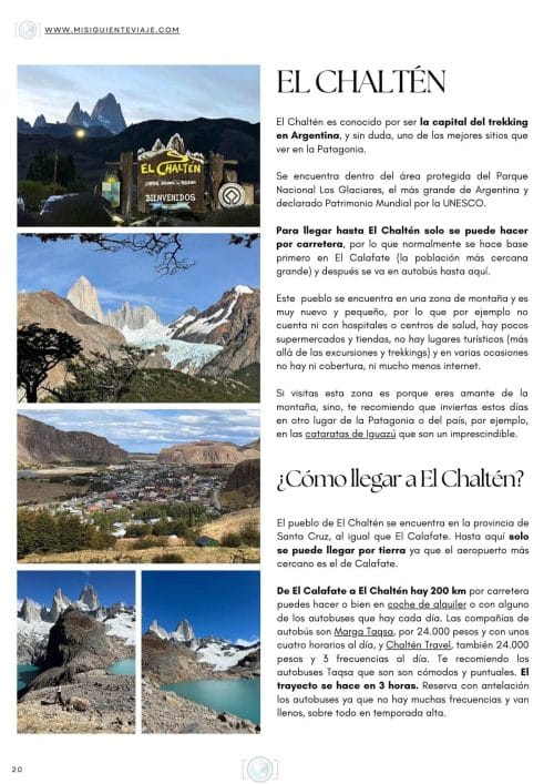 guia de viaje patagonia