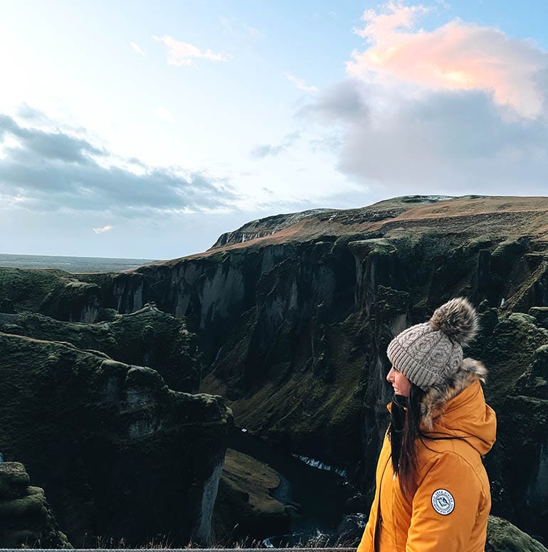 cañón de Justin Bieber en Islandia