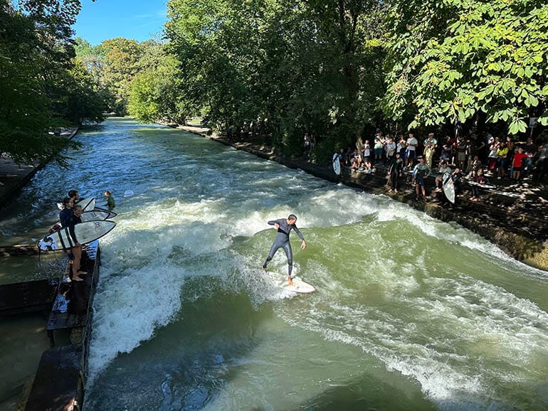donde hacer surf en munich
