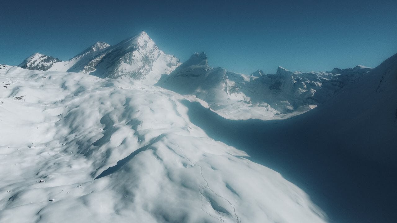 Gemmi Pass Leukerbad invierno Gemmi Pass Leukerbad invierno